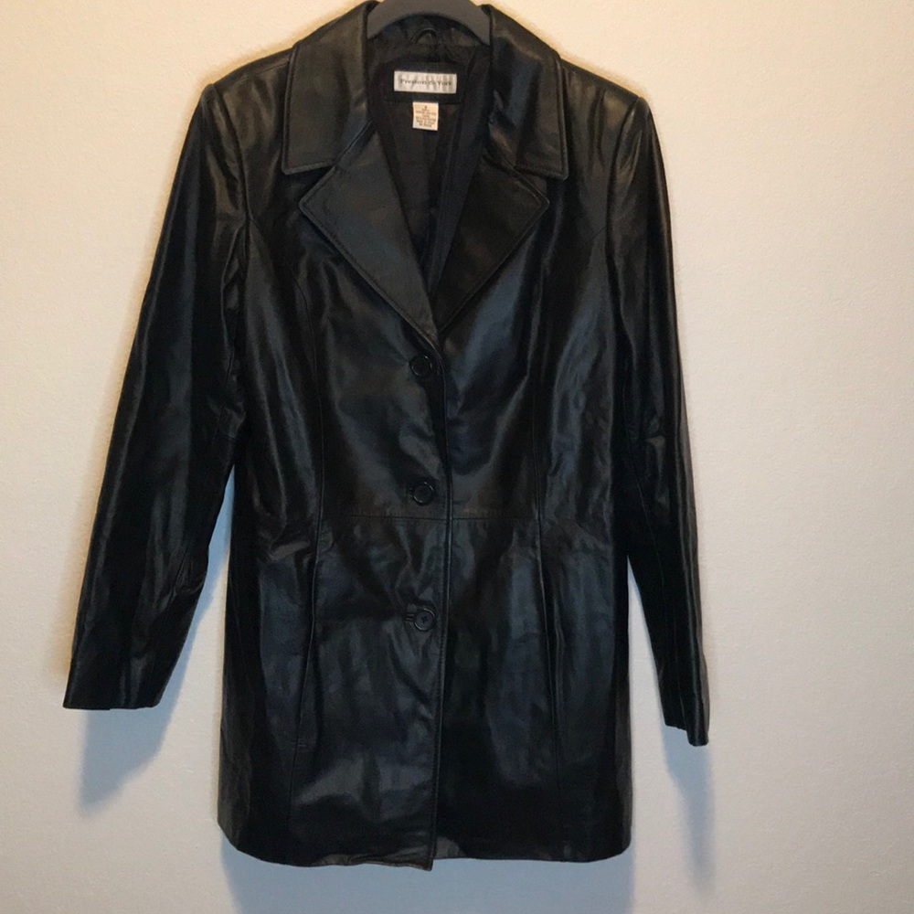 Preston & York leather jacket size small